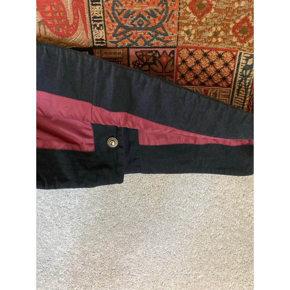 VTG Ladies Red Multicolored Embroidered Jacket Nepal Med Yak Magic Patchwork - Picture 12 of 13